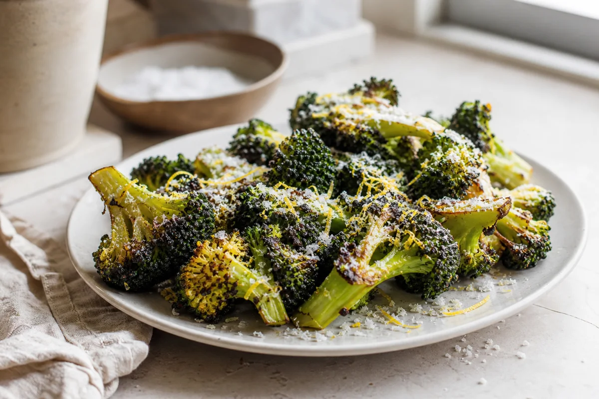 Brocolis Rôtis au Air Fryer : Fleurettes Croustillantes et Tiges Tendres