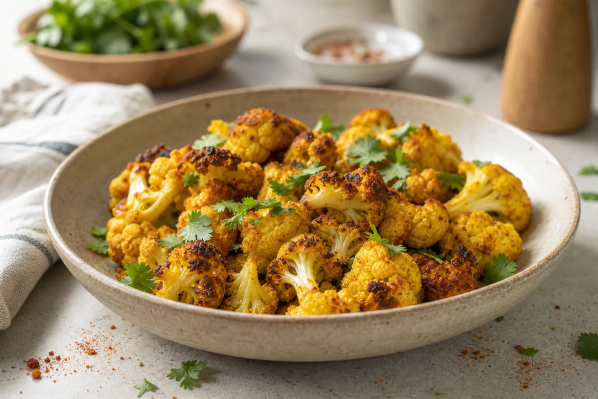 Chou-fleur rôti au Air Fryer : fleurettes dorées, fondantes et caramélisées