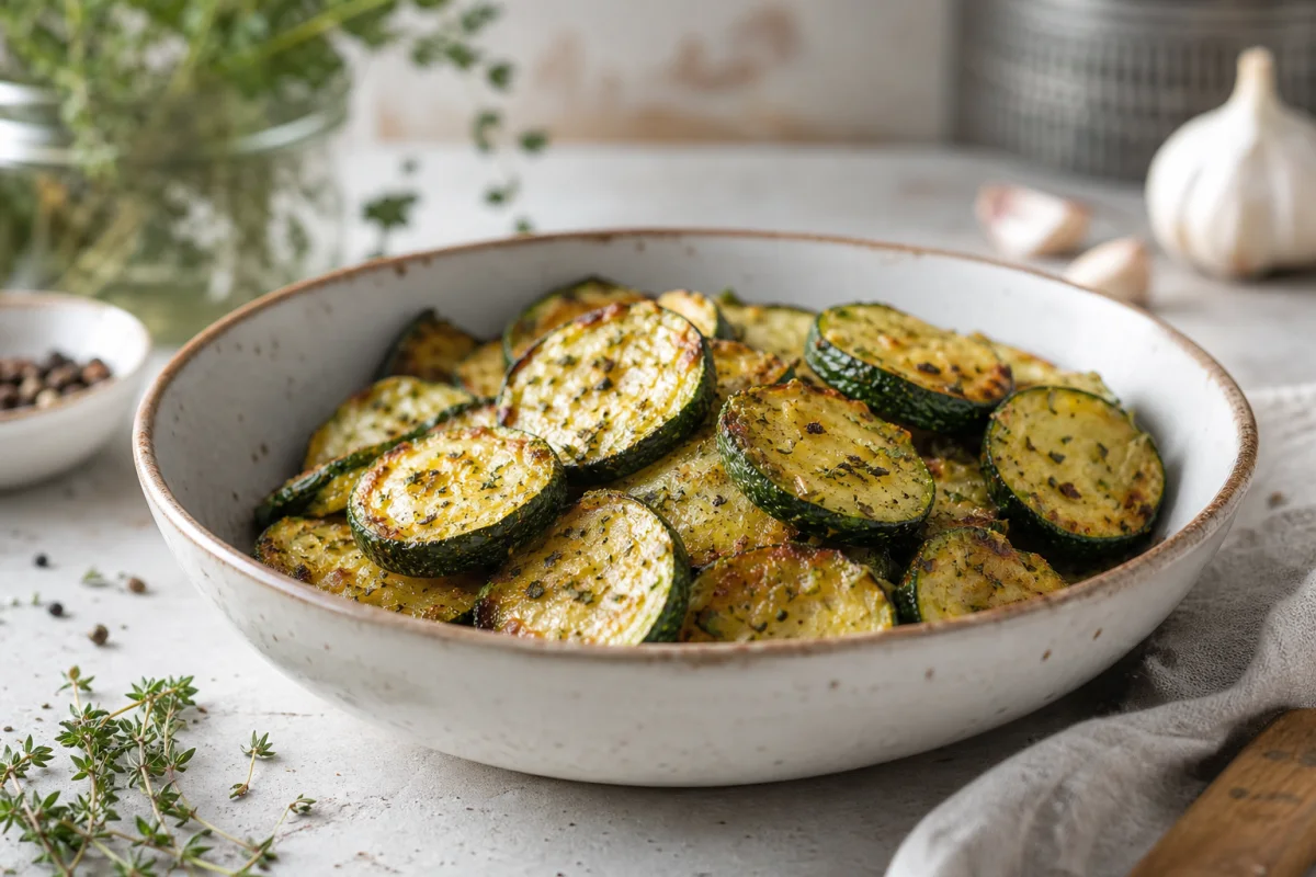 Courgettes en Rondelles au Air Fryer : Rôties, Fondantes et Jamais Molles