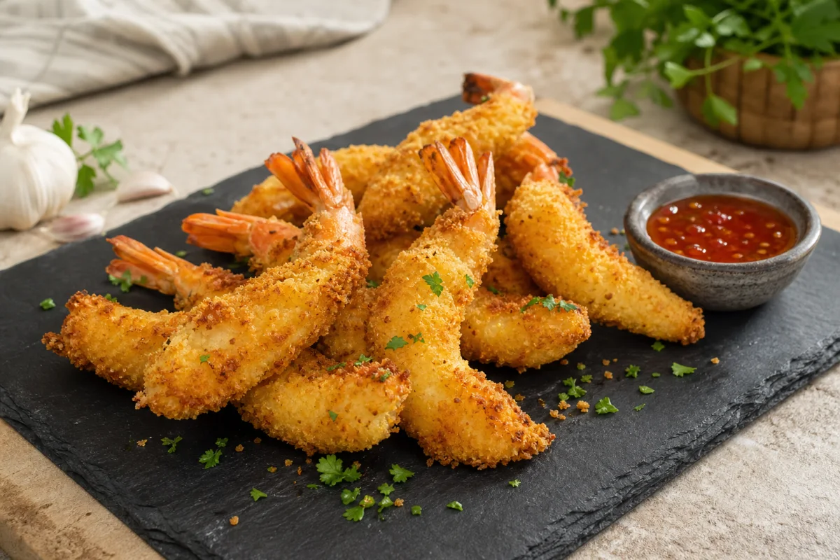 Crevettes croustillantes au Air Fryer : dorées, juteuses et express