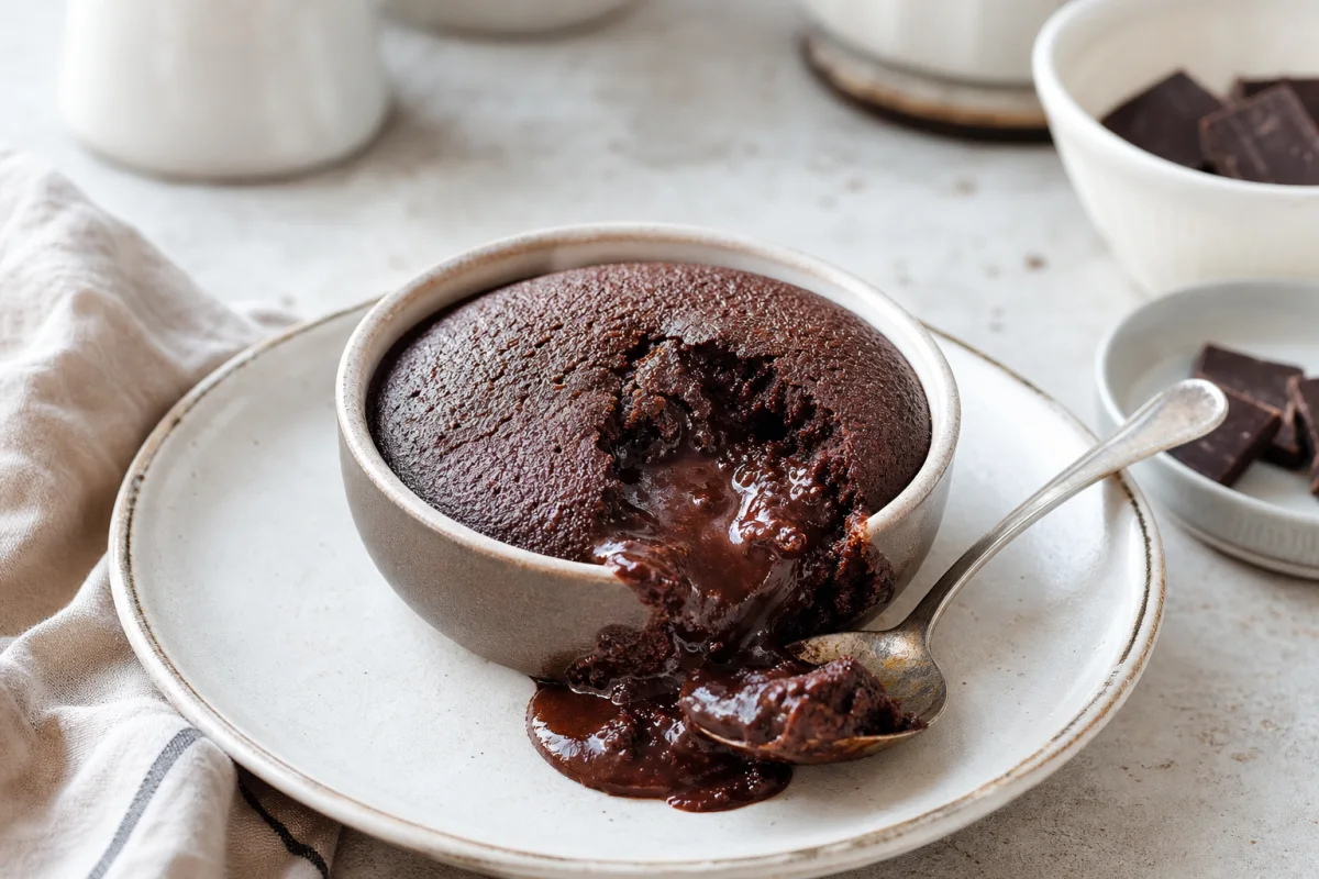 Fondant au chocolat au Air Fryer (cœur coulant garanti en 9 min)