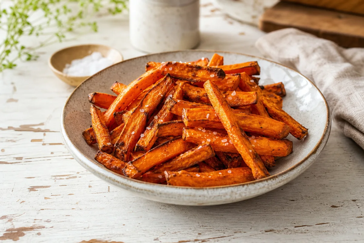 Frites de Patate Douce au Air Fryer : Croustillantes et Épicées